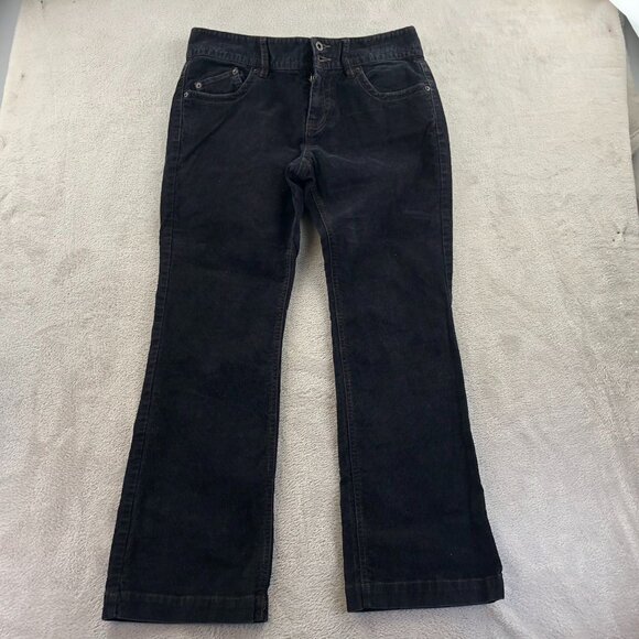 Polo Jeans Co. Womens Wendy Jean Pants Size 8/30 Black Corduroy Bootcut Y2K - Picture 12 of 13